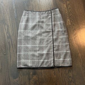 Banana Republic plaid pencil skirt
